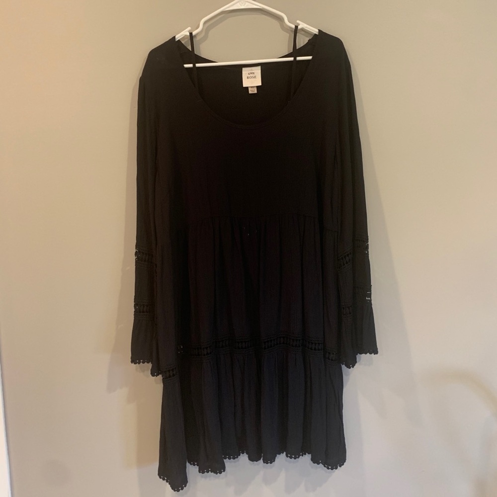 Black long sleeve Knox Rose dress